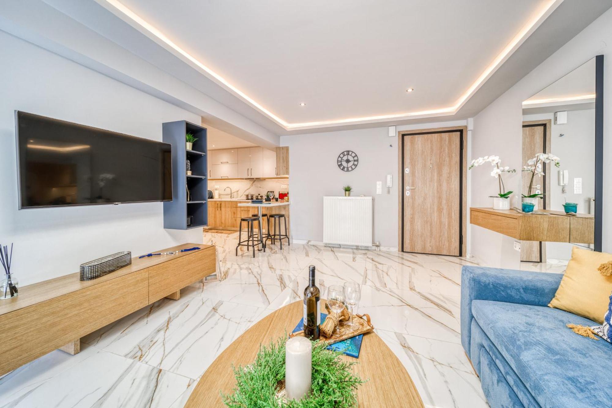 Athens Riviera, Seaview, Beachfront, Lux Apartment On Starbucks Building Bagian luar foto