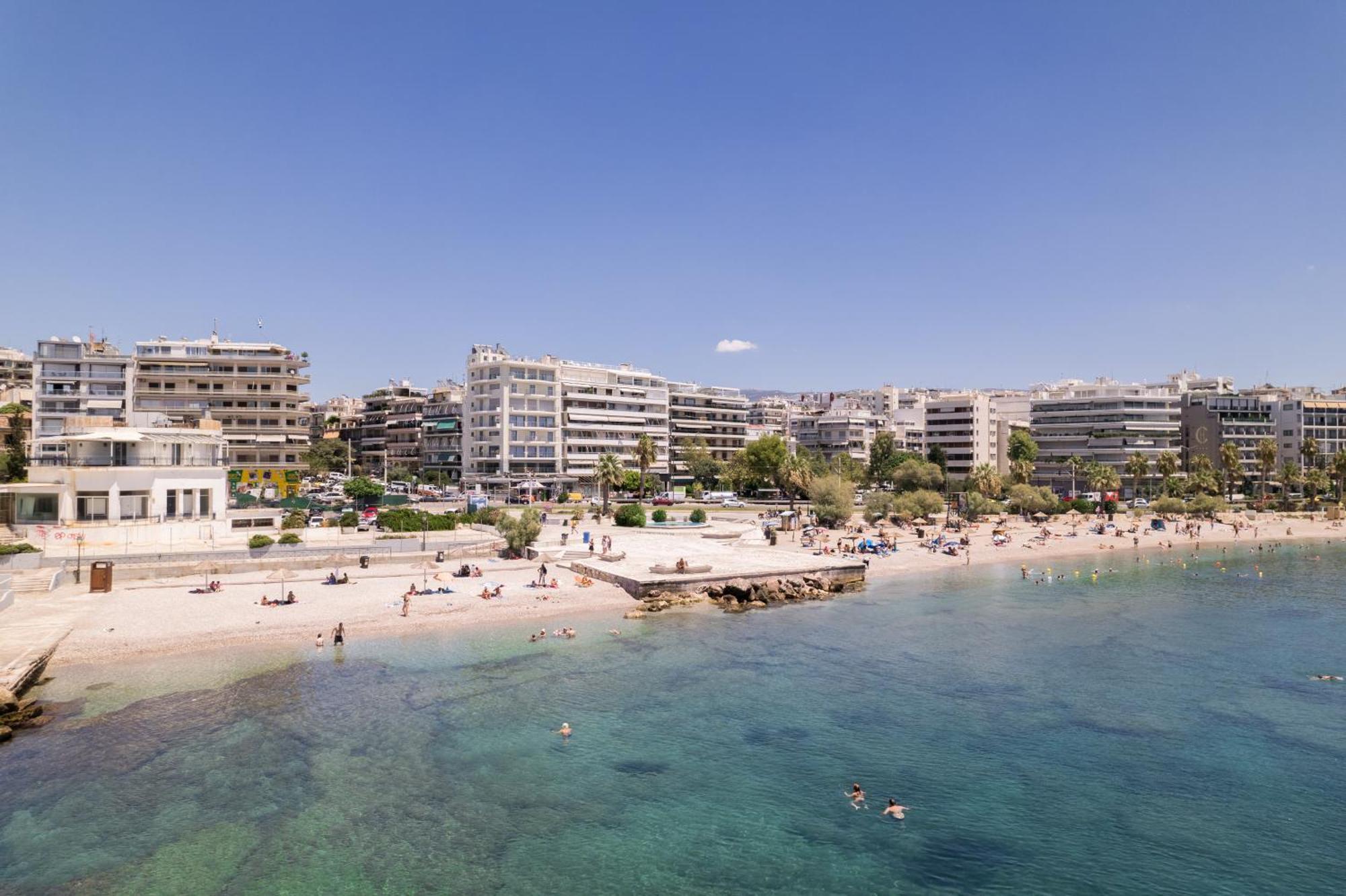 Athens Riviera, Seaview, Beachfront, Lux Apartment On Starbucks Building Bagian luar foto